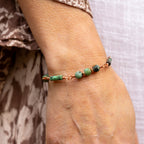 African Turquoise Bracelet in Copper
