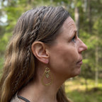Drop Earrings in Brass