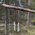 Prehnite Drop Earrings in Copper