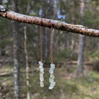 Prehnite Drop Earrings in Copper
