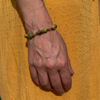Chrysoprase Bracelet in Brass