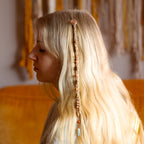 Mixed Jasper & Amazonite Hair Twist in Copper