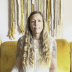 African Turquoise Hair Twist with Leather Tassel in Copper